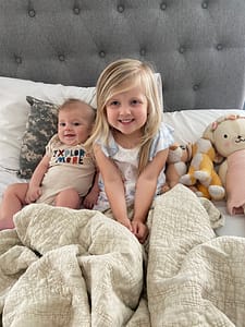 Grandchildren with stuffed animals