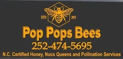 Pop Pop's Bees logo and information